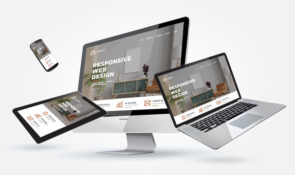 website in laptop